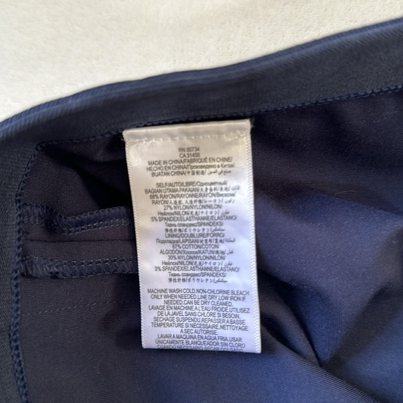 BCBGMAXAZRIA Womens Leggings Retro Stripe Size Small in Navy - Picture 12 of 12